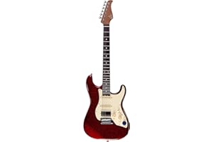Mooer GTRS Guitars Standard 800 Intelligent Guitar (S800) - Metal Red