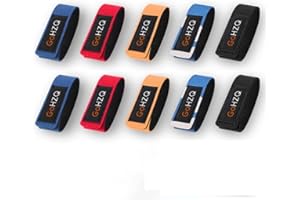 GoHZQ Angelrute Gürtel Elastische Gurte Halter Outdoor Supplies Einstellbar Dehnbare Angelrute Halterung Magic Band Angelgerät Krawatte Tasche Zubehör 5 Farben, 10 Packungen