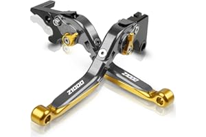 YP YuanPei Leve freno frizione pieghevoli Per Z1000 2003-2006 Leve estensibili in alluminio Accessori moto(Titanio+Oro)