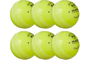 Ram Cricket pelota Softee telefónicamente - , 6 Pack - amarillo