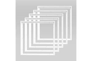 ‎XTEND ECOLIGHT Xtend EcoLight 5x Aufbaurahmen für LED Panel 620x620mm 62x62cm, Aluminium Farbe weiß zur Aufputz-Montage, zum Zusammenstecken, schraubenloser Zusammenbau