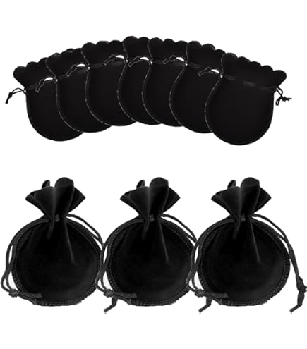 20 Sacs En Velours Avec Cordon – 10x15 Cm, Pour Mariage, Cadeaux, Bijoux, Bonbons