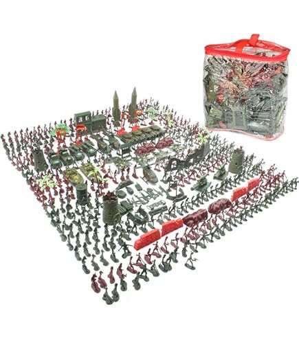 360 Soldats Militaires En Plastique – Figurines Vert & Marron, Jouets Soldats De Plomb Classiques Pour Enfants