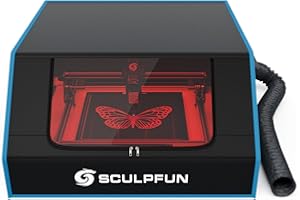 SCULPFUN B1 - Alloggiamento per incisione laser, 680 x 765 x 380 mm, per macchina per incisione laser, custodia protettiva per taglierina laser, custodia protettiva, ignifuga, impermeabile,