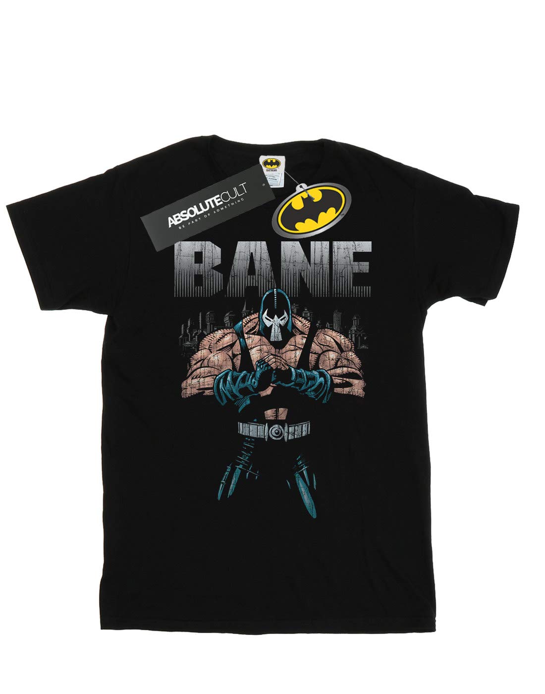 DC-Comics-Damen-Batman-Bane-Boyfriend-Fit-T-Shirt-Schwarz-Small