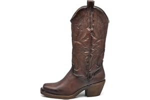 IF Fashion Stivali Stivaletti Texani Cowboy Western Scarpe da Donna Punta Camperos Etnici C19004-4