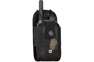 SELIGHTING BAIGIO Funda Militar Multi-Función para Walkie-Talkie, Radio, Dispositivos Electrónicos Portátiles y GPS - Bolsa de Nylon con Carcasa para Teléfono (Camo)