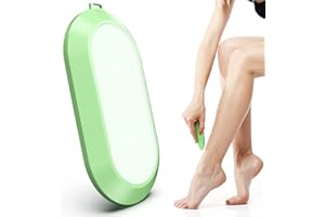 GBOKYN Crystal Hair Eraser, Portable Crystal Hair Removal Device, Sa-fe and Portable Crystal Epilator & Painless Exfoliator (M8-green)
