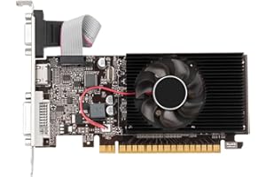 Nagoyuki Scheda Grafica GT610 PCI-e 16X Compatibile+VGA+DVI A Basso Rumore per PC Desktop