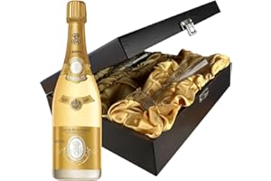Louis Roederer Cristal Brut Vintage and Flutes in Wooden Presentation Box 75cl 12% abv