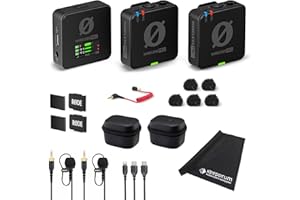 Rode Wireless Pro Digitales 2-Kanal Drahtlos-Mikrofonset + keepdrum Mikrofasertuch