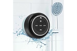 Xleader, Aggiornato, Cassa Bluetooth Doccia, Cassa ImpermeabileIPX7 Certificato, con Ventosa e Clip a Gancio, Microfono integrato, Suono Cristallino e Bassi Ricco, fino a 12 ore di Riproduzione