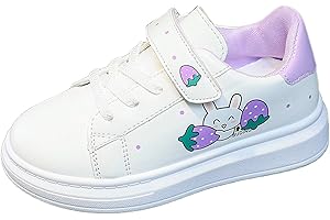 biJerou Mädchen Sportschuhe Weiße Schuhe Atmungsaktive Board Schuhe Medium Kinder Student Flache Schuhe Mode Turnschuhe 28