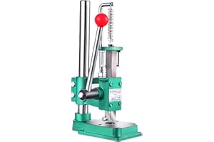 YAOYAOO Pressa Idraulica da Banco, Pressa Manuale Punzonatrice Torchietto Punzone con Mandrino per Fori Goffratura Tacca in Pelle Alluminio Plastica Legno, Pressione mas: 160kg/320kg