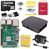 CanaKit Raspberry Pi 3 Model B+ Desktop Starter Kit (16 GB, Black Official Case)