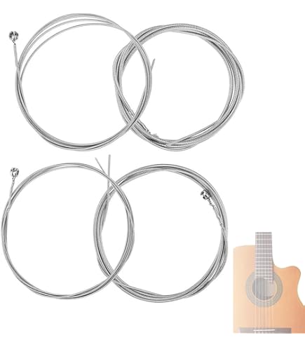 Corde Per Basso Elettrico 4 Pezzi - Acciaio Inox 45-105 Per Basso 4 Corde - Foto 8