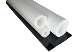 ALT-INTECH PTFE PTFE Joncs Creux Blanc Ø 50 * 30 mm Longueur 250 mm (Teflon) Barre PTFE