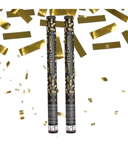 Canon Tirez Confettis Or, Tube Rose Tireurs Dorés En Forme De Rectangle à Air Comprimé Pour Mariages, Fêtes, Saint-Valentin, Jeunes Mariés, Fête à Thème - 40 Cm