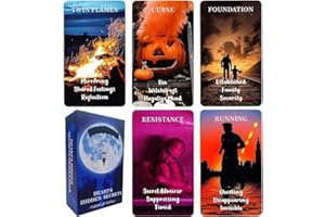 QCFQCF Twin Flame Love Oracle Cards, Hearts Hidden Secrets Oracle Deck, 78 Tarot Cards for Beginner, Help Uncover What is Truly in Their Heart Space