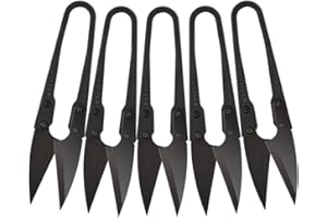 Wandeli Lot de 5 Ciseaux d’élagage à bonsaïs, sécateurs pour taille des bourgeons et des feuilles