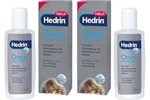 AVAVAPE Hedrin Once Liquid Gel Spar-Set 2x100ml Schnelle Beseitigung von Kopfläusen und Nissen in nur einer Anwendung.