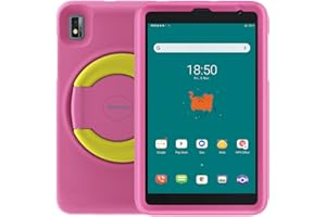 Blackview Tab 6 Kids - Tablette Tactile 4G pour Enfants - Écran HD+ 8 Pouces - 3Go + 32Go - Contrôle Parental Integré - Protège Les Yeux - Coque Incluse - Android - Version Française - Rose
