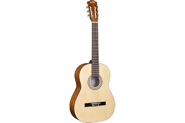 CASCHA Student Series 4/4 Guitare Classique - guitare acoustique avec sac rembourré, cordes en nylon et 3 médiators