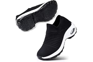 STQ Scarpe Donna Sneakers da Ginnastica Senza Lacci Air Cuscino Running Comode Lavoro Soft Tennis Donne