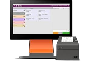 ‎LYNNE PAYMENT SOLUTIONS Registrierkasse Kassensystem - Finanzamtkonform 2022 - TSE ready - integrierter Bondrucker - Gastronomie, Handel - GRATIS Ersteinrichtung des POS Terminal (D2s Lite + Drucker Hipster)