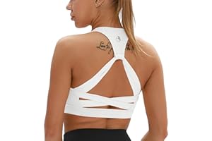 icyzone Reggiseno Sportivo Donna Fitness Senza Ferretto Top con Imbottito Removibile Yoga Corsa Reggiseni