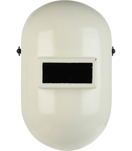 Casque De Soudage Tefuawe Rabattable - Fibre De Verre, Pour Lentilles 2x4,25", Argent