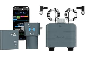 LinkTap T1 Smart 2-Zone Water Timer & Gateway, Built-in Flow Meters, Real-Time Fault Detection & Notification, Weather Adaptive, Better Range Than WiFi Hose Timer, IP66, Alexa, 2-Year Warranty