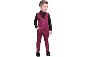 Nwada 4 Piece Boy Suits Boys Wedding Suit Page Boy Party Prom Formal Tuxedo Suits 3-4 Years