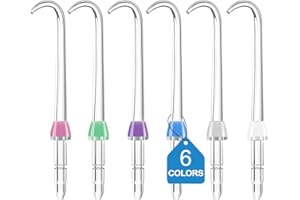 RAXSEG Professional Replacement Tips for Waterpik Water Flosser - 6 Implant Denture Tips