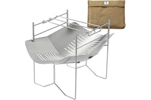 CAMPING MOON CAMPINGMOON Solo Grill A4 Type Stainless Steel Campfire Stand SOLO-A4