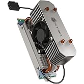 ICY BOX M.2 Cooler with Fan and Heatpipe Heatsink for M.2 NVMe & SATA SSD up to 2280, 30 mm Fan Active, Thermal Pad Included