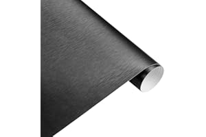 SKYMEX VINYL UK Brushed Aluminium Car vinyl wrap sticker fiilm car car wrapping (30cm x152cm) (DARK GREY)