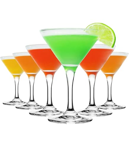 TOSSWARE Reserve Martini-Gläser Ohne Stiel – 237 Ml, Aus Tritan-Kunststoff, Spülmaschinenfest, Unzerbrechlich