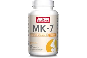 Jarrow Formulas MK-7, Vitamin K2, 90mcg, 60 Softgels, Gluten Free, Soy Free, Non-GMO