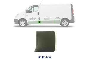 ATU Poteau de Porte Panneau de Moulure Bande Latérale Gauche Compatible pour Trafic II, Vivaro A, Primastar 2001-2013 OE: 8200326370 8200036105, 91165352, 4408627