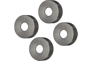 sourcing map 4pcs Shower Arm Flange 80mm/3.1" OD Escutcheon Plate Stainless Steel Round Plumbing Cover Plates for 25mm/1" Dia Water Pipe Faucet Decoration, Grey