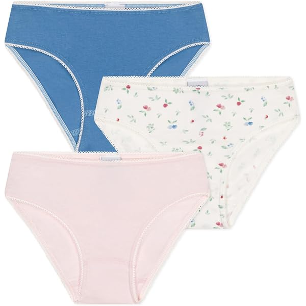 Petit Bateau Culottes Fille - 100% Coton - Lot Confortable Et Doux