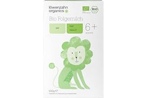 Löwenzahn Organics | Bio Folgemilch 6+ nach dem 6. Monat | Baby Folgemilch, Babymilch, Baby Milch, Baby Milchpulver Baby Nahrung, Babynahrung Milchpulver