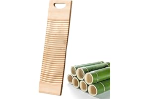 Gidenfly Bamboo | Hand Washing Clothes Board for Laundry - Household Hand Wash Board for Home School Women Students, 3 Sizes