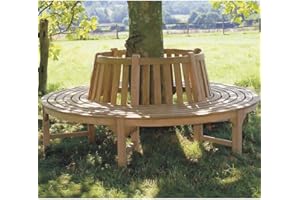 Teck'Attitude Banc Circulaire en Teck Massif Tour d'arbre 360°, Westminster