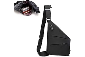 zxcvb 2023 Personal Flex Bag Sling Crossbody Bags Trendy Travel Anti Theft Safe Purse Bags for Women Men (Black,Left)