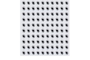 DEMERAS Señuelos de Pesca 3D Ojos señuelo de Pesca Suave 100 Uds 3/4/8mm señuelos de Pesca 3D Ojos Atado de Moscas Manualidades Jig para Hacer cebos de señuelos DIY(8mm Plata)