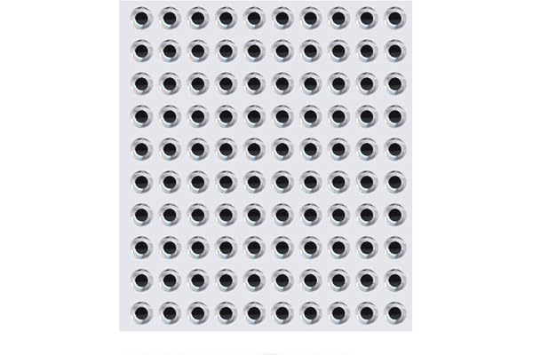 equlup 100 st fiskbeteögon, 3/4/8 mm 3D-ögon flugbindning hantverk jigg högt material fiske bete ögon gör-det-själv bete tillverkning för utomhusfiske