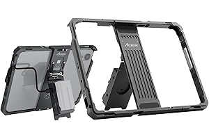 Accsoon 10-11inch PowerCage II Compatible con iPad Gen 7-10, iPad Air Gen 3-5, iPad Pro Gen 1-4 para Monitoreo, Funciona con Adaptador de Batería NP-F, Jaula Ajustable Largo 239-256mm Ancho 169-186mm