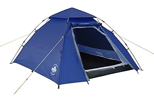 Lumaland Tente de Camping Pop-up | Tente dôme pour 2 à 3 Personnes 215 x 195 x 120 cm | Tente Igloo 4 Saisons | Tente de Trekking et Festival | Léger, étanche et Robuste | Montage Simple, Rapide